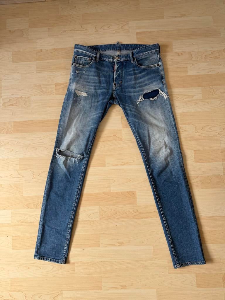 Dsquared2 Skinny Jeans Maat 48 - Uitstekende Staat, Ophalen of Verzenden, Zo goed als nieuw, Blauw, Overige jeansmaten