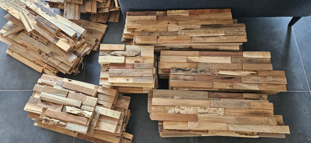 Houtstrips Teak ca 4m2, Ophalen, Minder dan 25 mm, Plank, Minder dan 200 cm