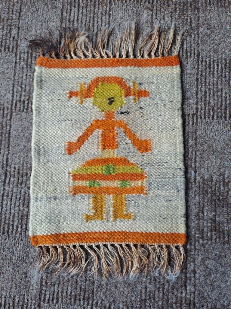 Poolse kelim wandhanger 25 cm x 30 cm. Handgemaakt., Ophalen of Verzenden