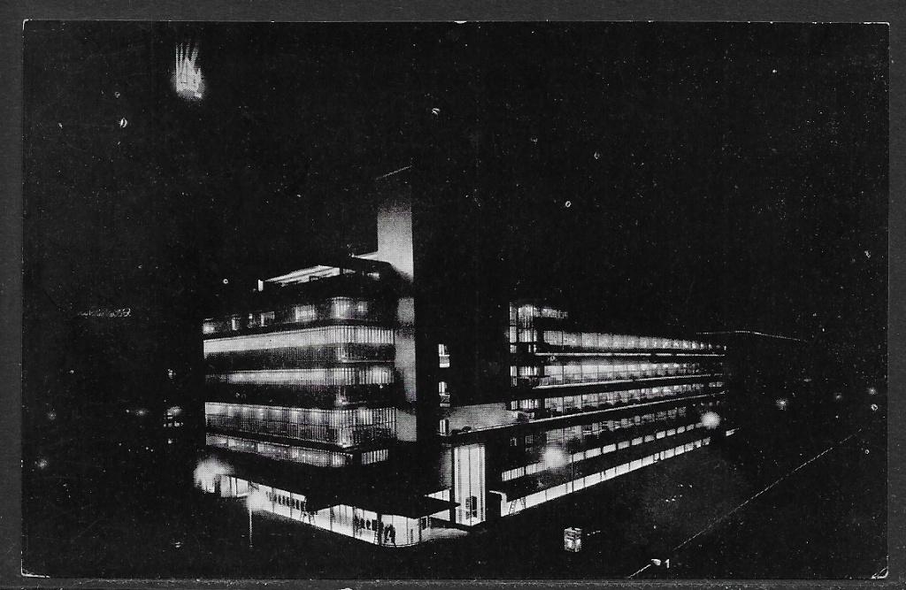 614 Rotterdam, Bijenkorf bij Nacht, Ophalen of Verzenden, Voor 1920, Ongelopen, Zuid-Holland