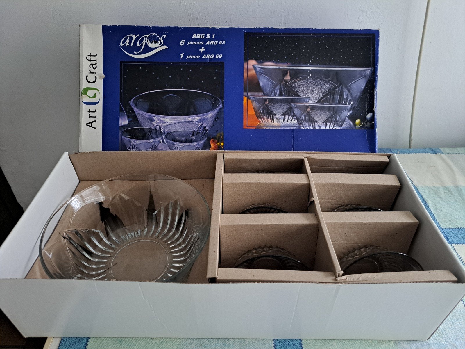 Nieuwe Argos schalen glazenset, Ophalen of Verzenden, Nieuw