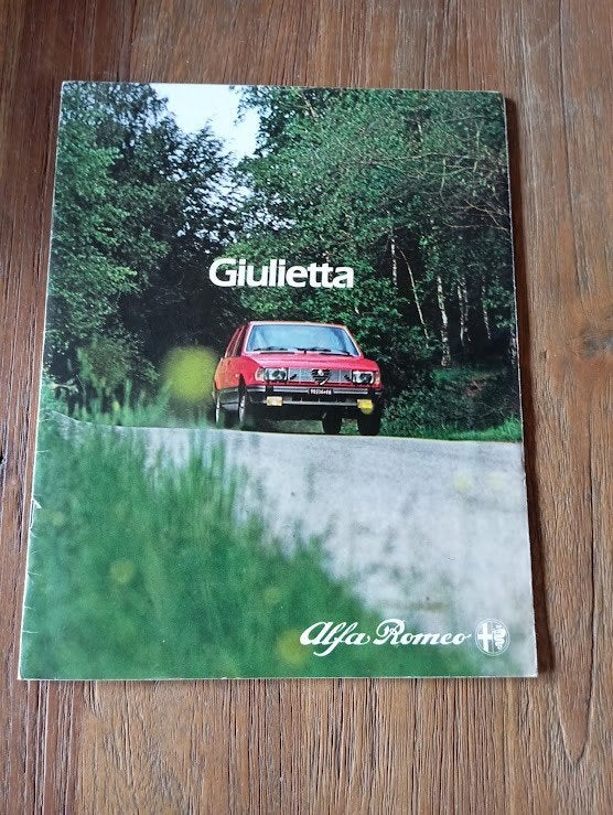 Alfa Giulietta 1982 28 pag., Verzenden, Zo goed als nieuw, Alfa Romeo