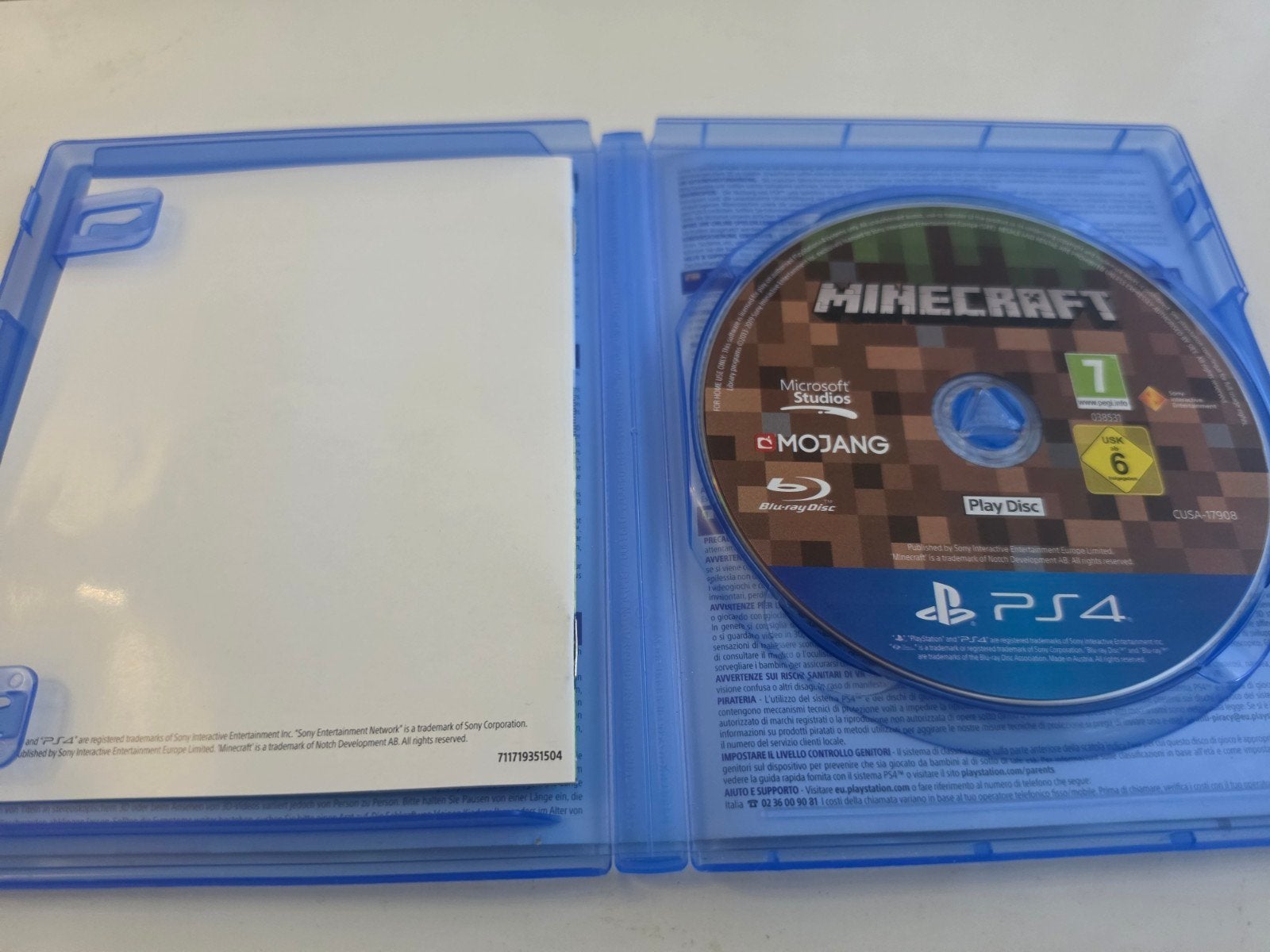 Minecraft voor PlayStation 4 en 5 Lees Beschrijving Aub, Gebruikt, Mojang Studios, Niet gespecificeerd op de verpakking, Overige genres