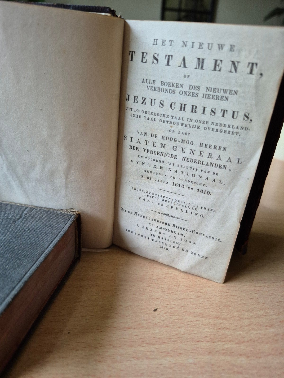 Het Nieuwe Testament, 1873 - Oude Bijbel met Psalmen, Ophalen of Verzenden, Onbekend