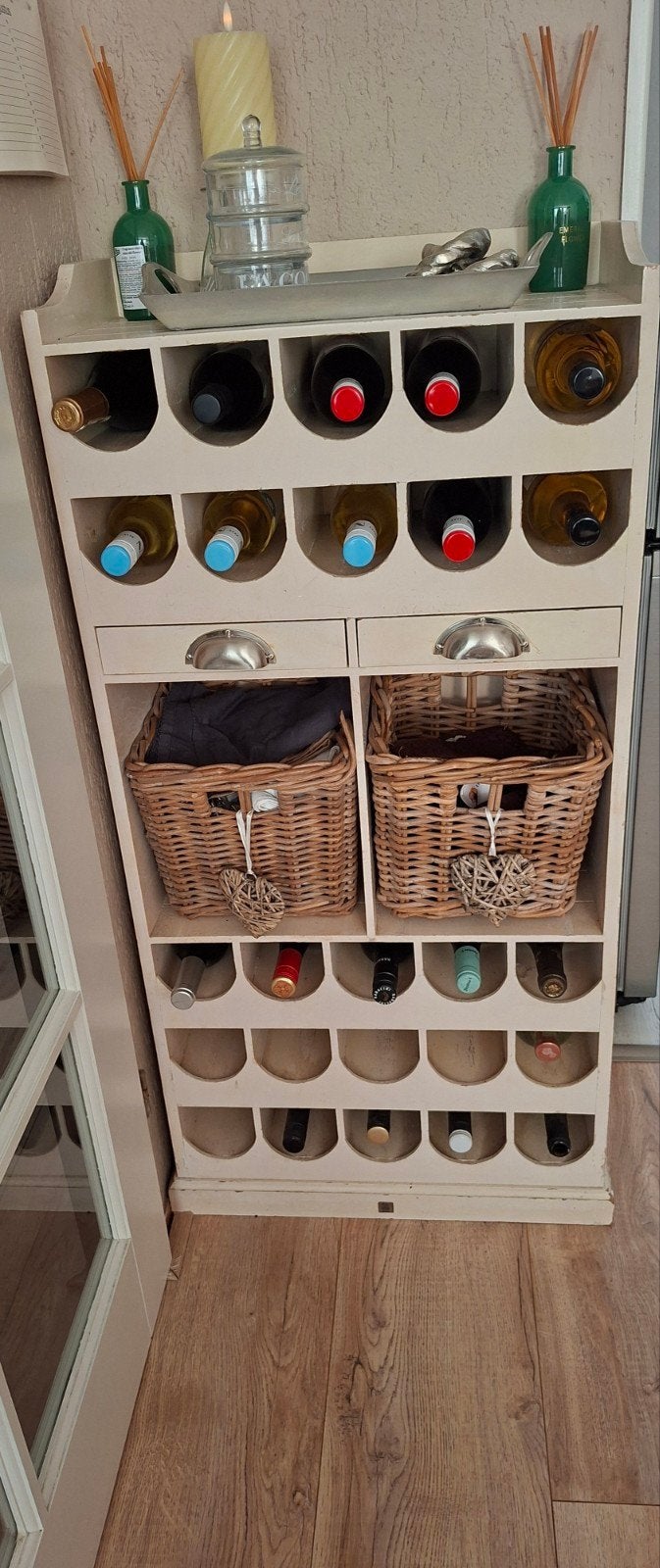 Wijnrek 'Les Vins' met lades en manden Riviera maison, Ophalen
