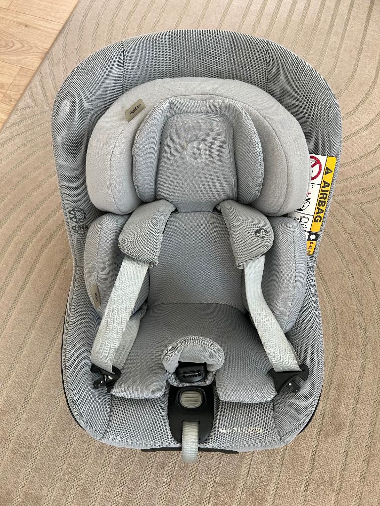 Maxi cosi Pearl 360 incl baby zitverkleiner en iso fix base, Kinderen en Baby's, Autostoeltjes, Ophalen, Verstelbare rugleuning