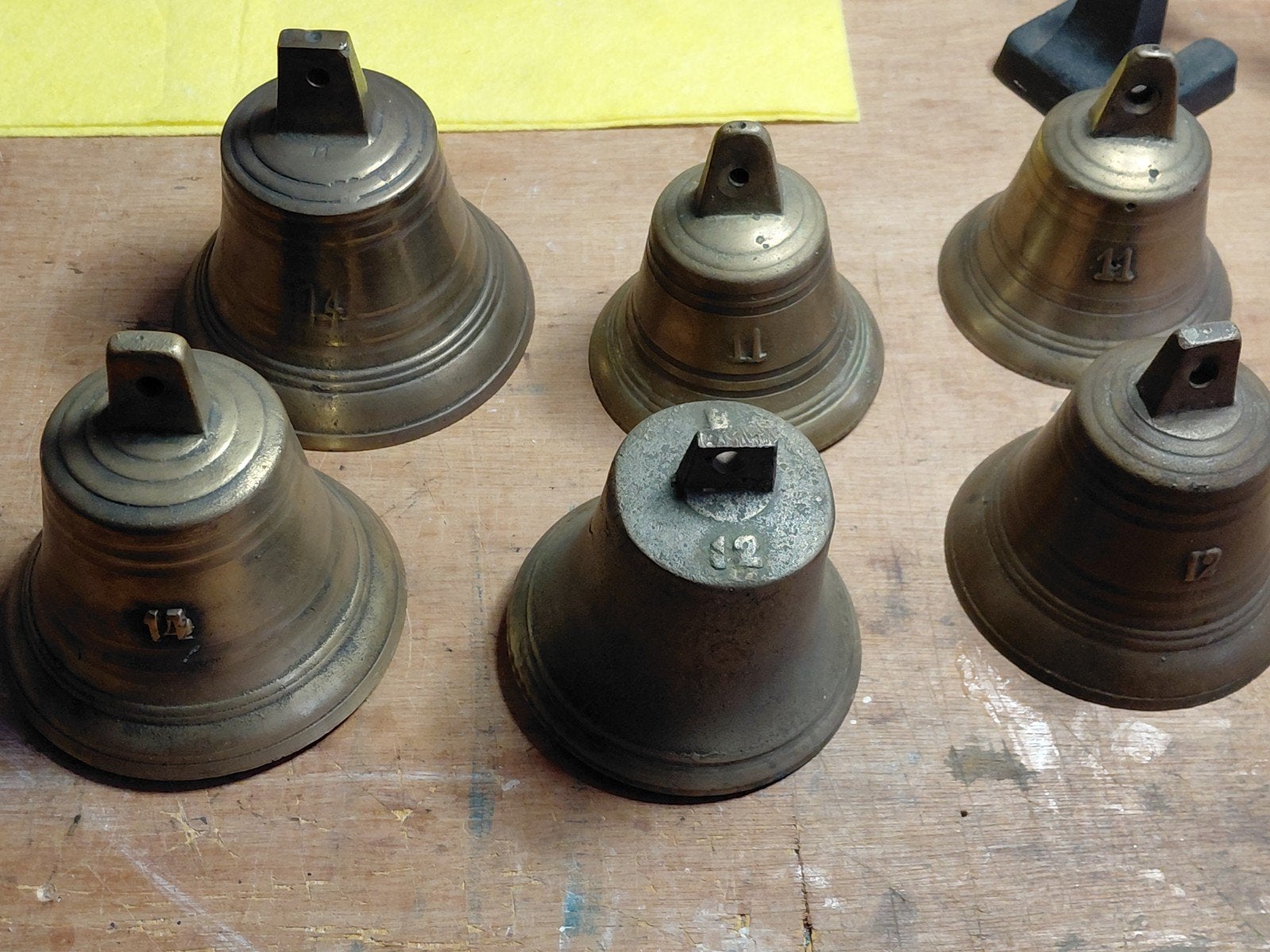 oude voordeur bellen, Ophalen of Verzenden, Brons