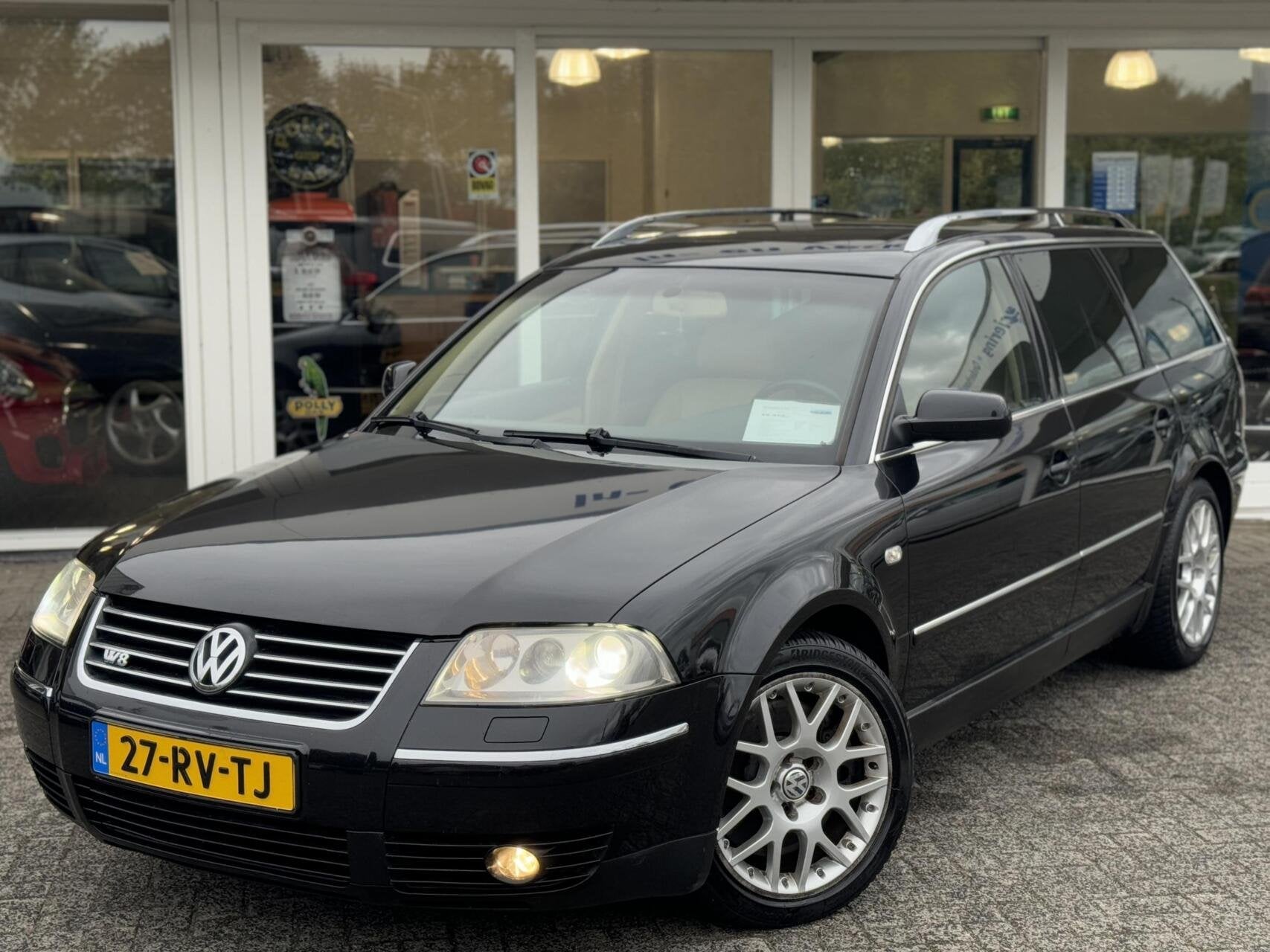 Volkswagen Passat Variant 4.0 W8 4Motion 275pk Automaat,Sch., Auto's, Volkswagen, Gebruikt, Zwart, Leder, 1751 kg