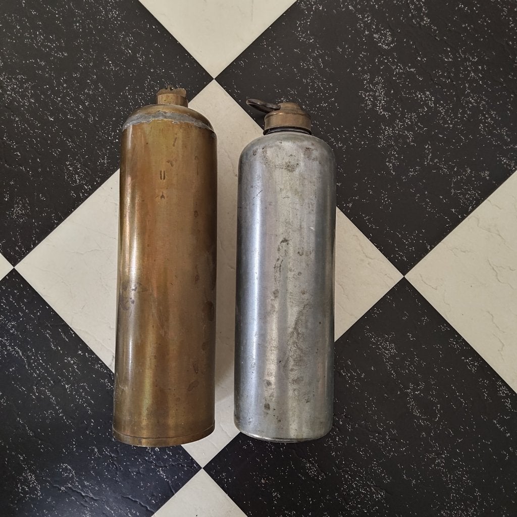 antiek koper en tinnen waterkruiken, Ophalen of Verzenden, Koper
