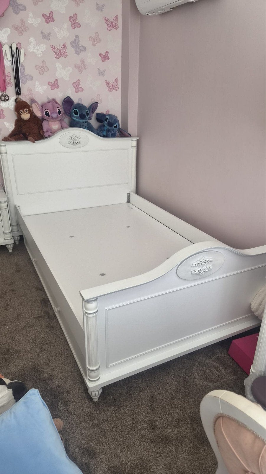 Cilek bed, nachtkastje en bureau, Gebruikt, Eenpersoons, Ophalen of Verzenden, 120 cm