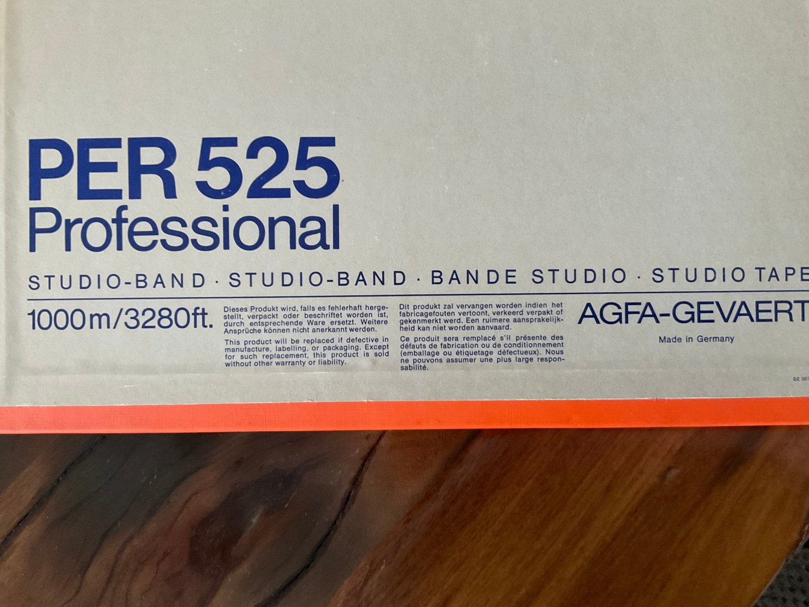3x AGFA PER 525 professionele studio audio tape 10.5" 1000m, Ophalen of Verzenden, Onderdeel, Met banden