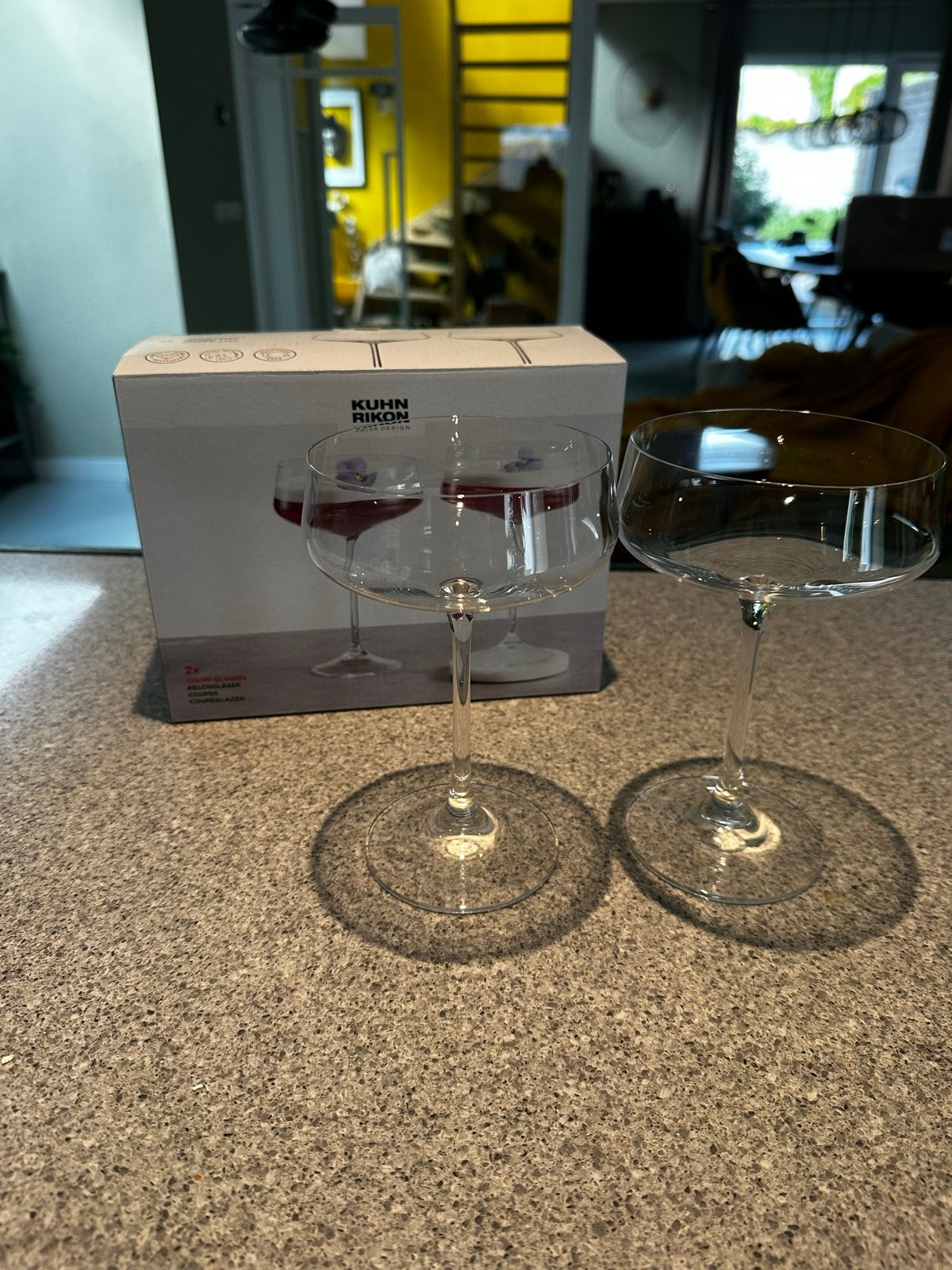 Kuhn Rikon Coupe Glazen - 8 stuks, Huis en Inrichting, Keuken | Servies, Ophalen, Glas of Glazen, Overige merken, Nieuw