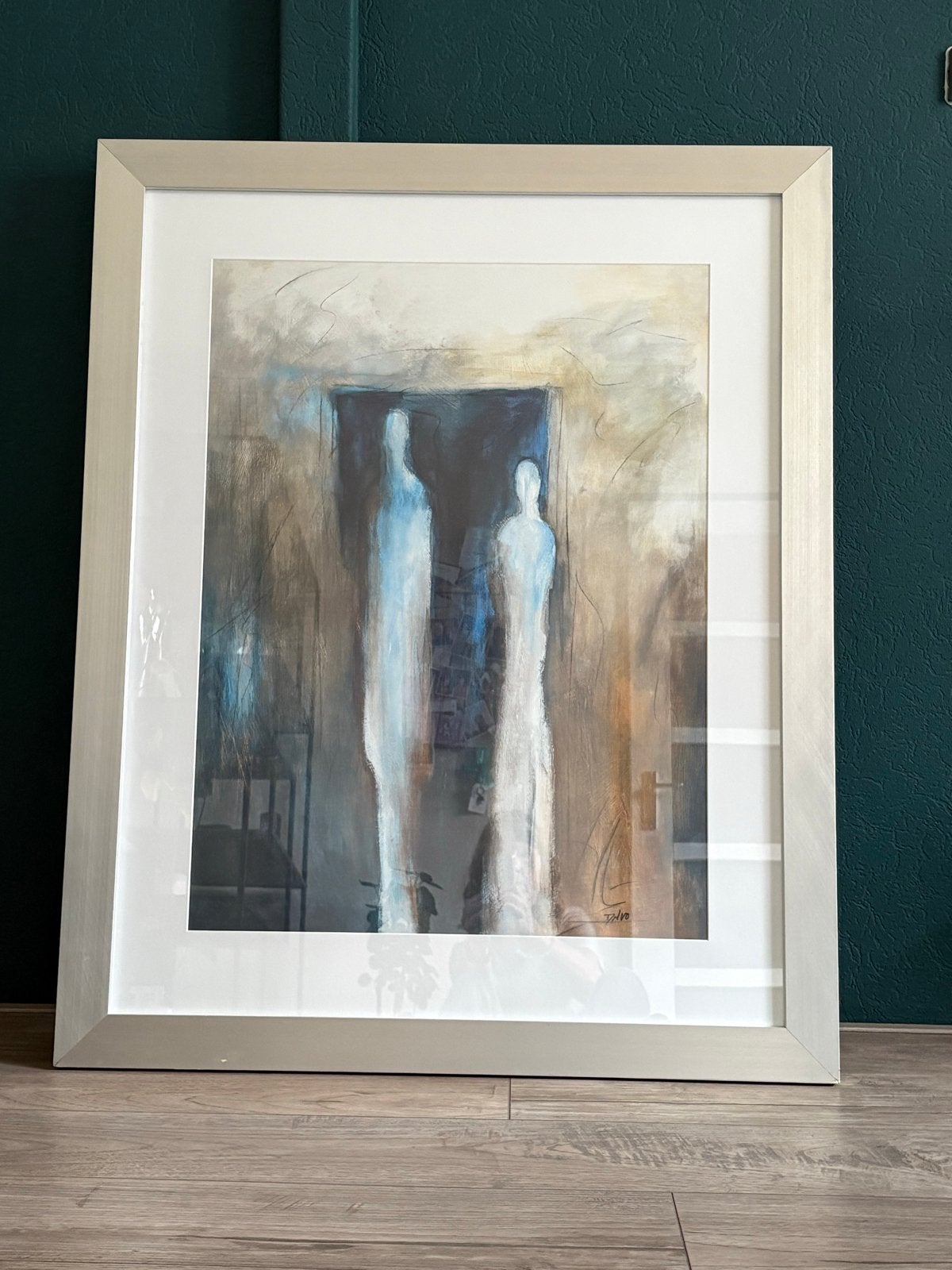Modern ingelijste kunstprint, Ophalen