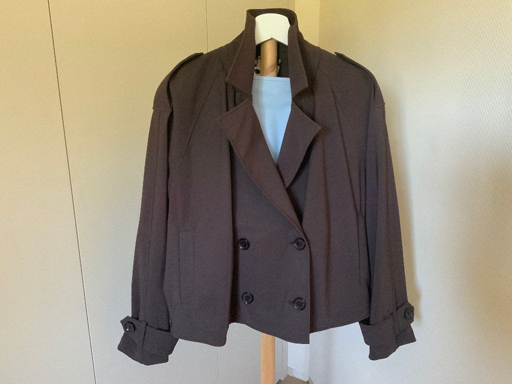 Super leuk travelstof jasje Cato Studio Anneloes S, Studio Anneloes, Bruin, Verzenden, Maat 46/48 (XL) of groter
