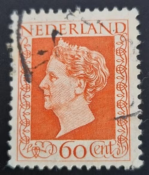 Nederland 1948 - nvph 489 - Wilhelmina Harz, Postzegels en Munten, Postzegels | Nederland, Ophalen of Verzenden, Na 1940, Gestempeld