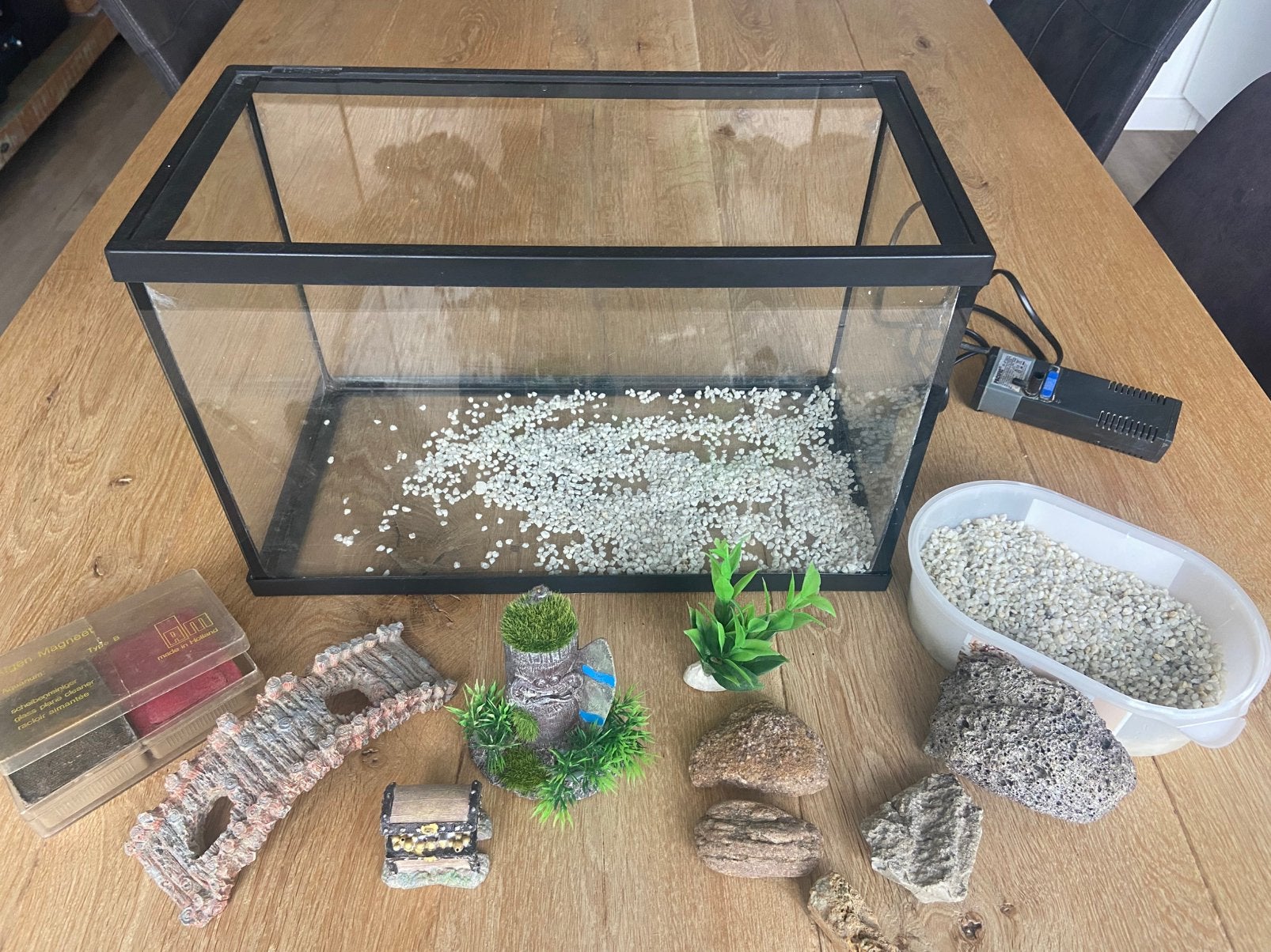 Aquarium met toebehoren en accessoires, Dieren en Toebehoren, Vissen | Aquaria en Toebehoren, Ophalen of Verzenden, Inclusief toebehoren