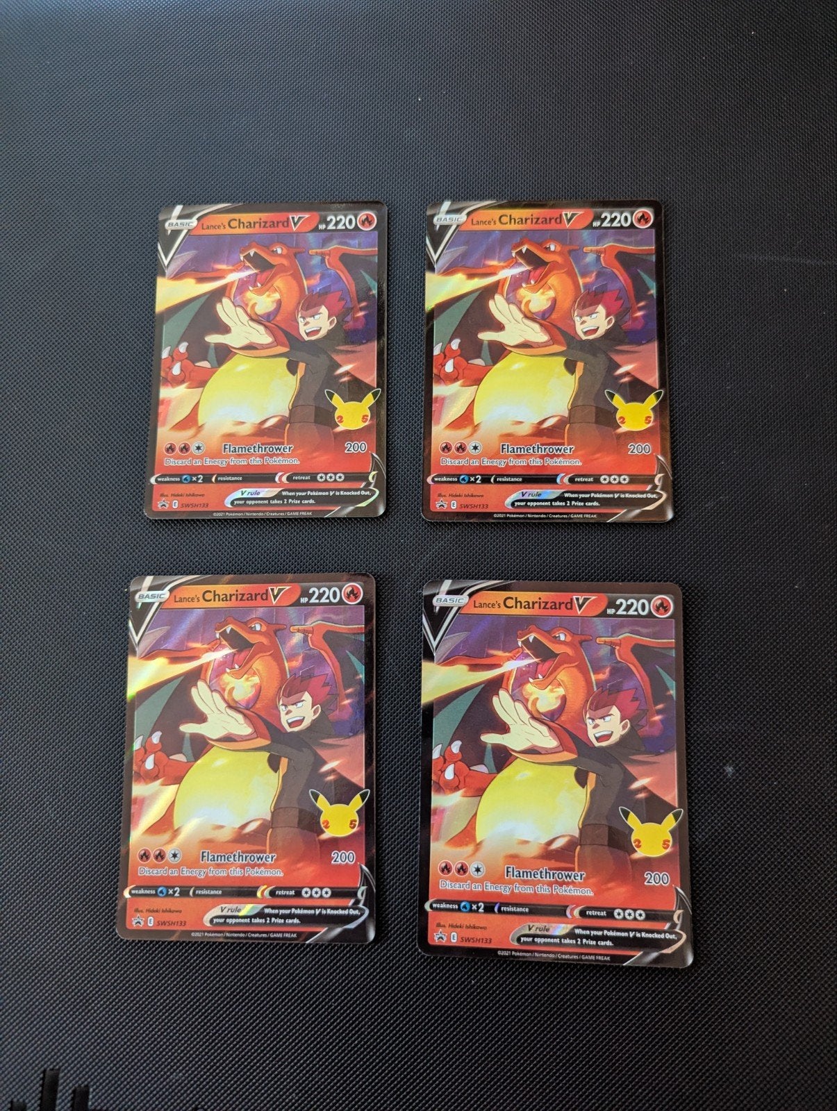 4X Lance's Charizard V #SWSH133 celebrations fresh, Ophalen, Nieuw