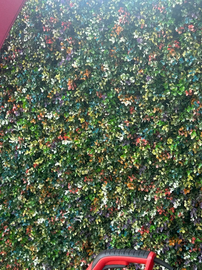 Kunsthaag buxus multicolor 50x50 15 stuks, Ophalen, Zo goed als nieuw