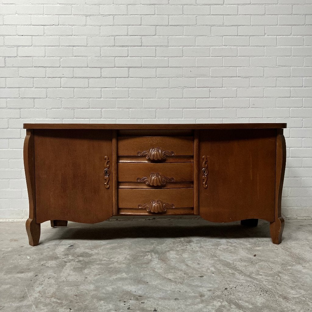 Vintage dressoir oude TV kast meubel, Ophalen, Gebruikt, 25 tot 50 cm, 150 tot 200 cm