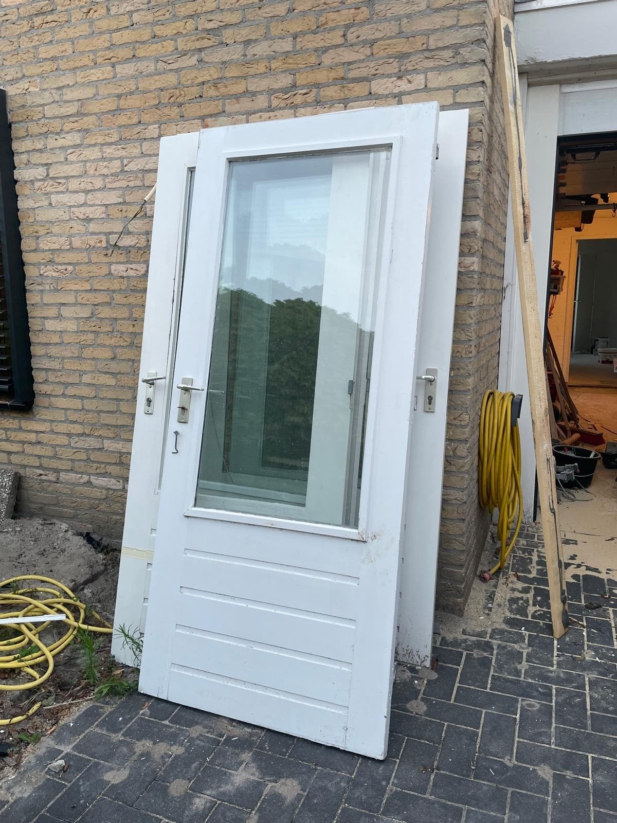 5 nog prima buiten deuren met hr ++glas en sloten plus besla, Doe-het-zelf en Verbouw, Kozijnen en Schuifpuien, Ophalen, Kunststof
