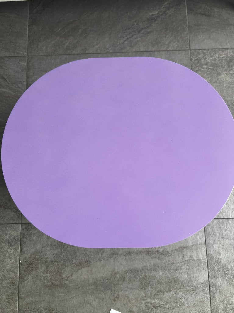 Bijzettafel paars, Minder dan 55 cm, Nieuw, Ovaal, Hout
