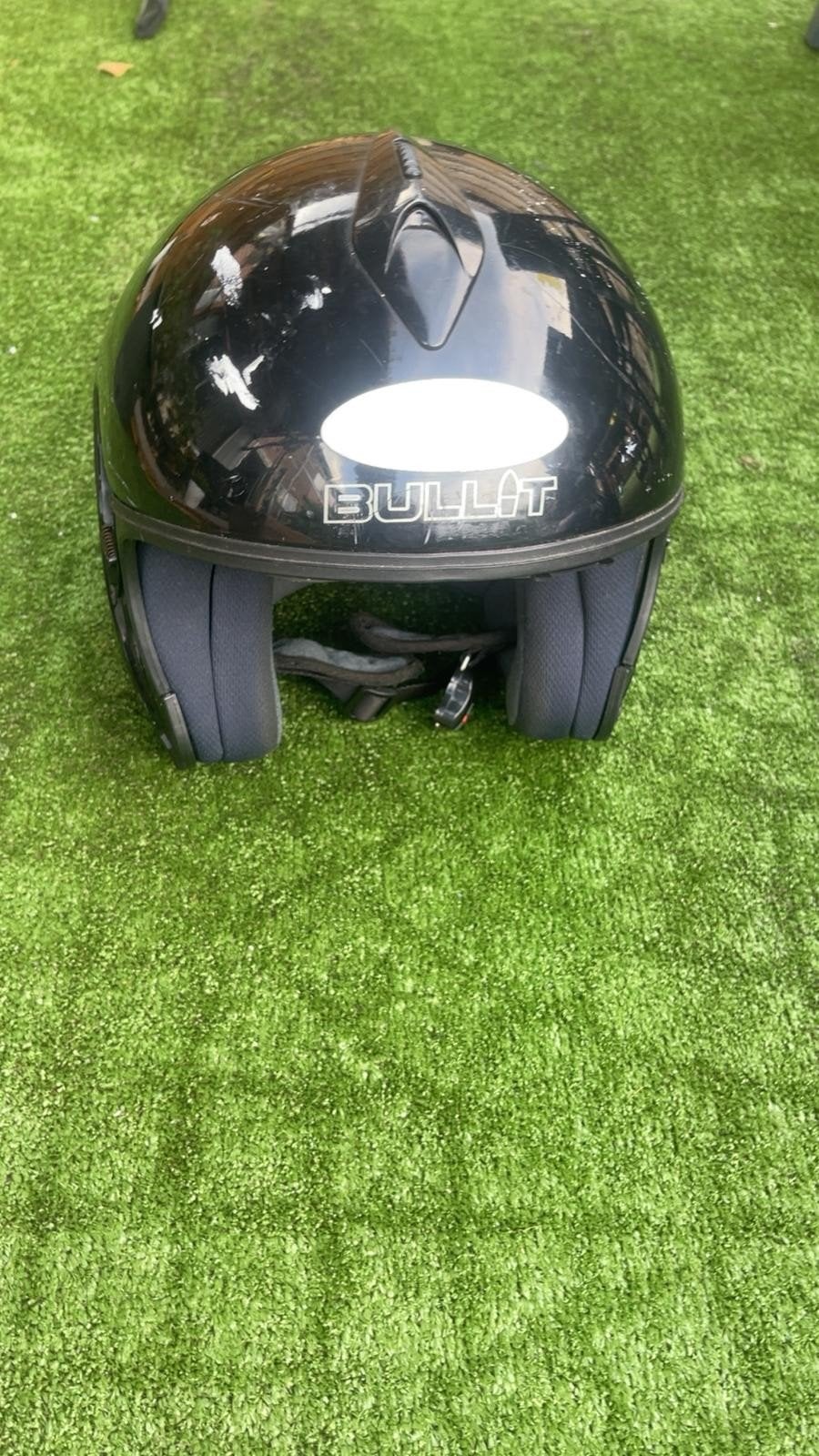 Bullit motorhelm - Gebruikt met krassen, Motoren, Ophalen of Verzenden