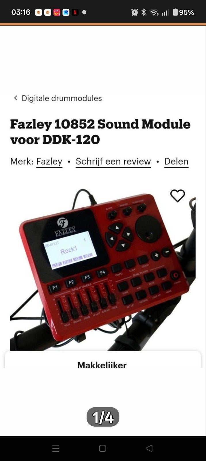 Fazley drummodule met 10 trigger kabels, Ophalen of Verzenden, Gebruikt, Overige merken