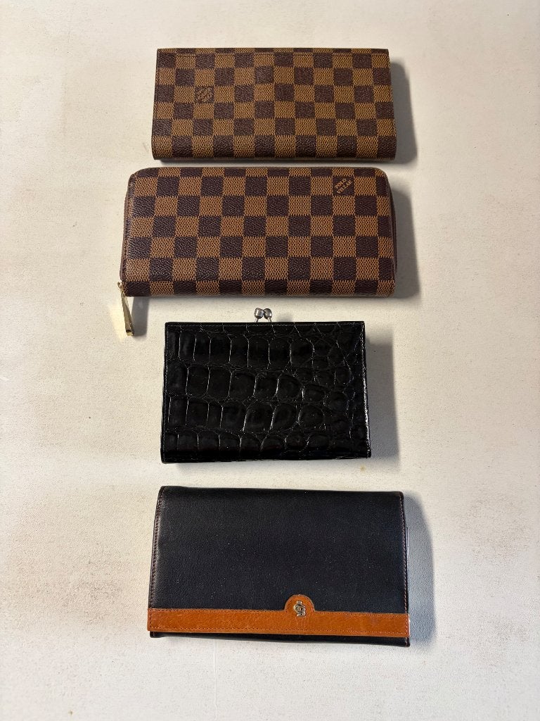 Diverse portemonnees, Overige merken, Gebruikt, Overige kleuren, Leer