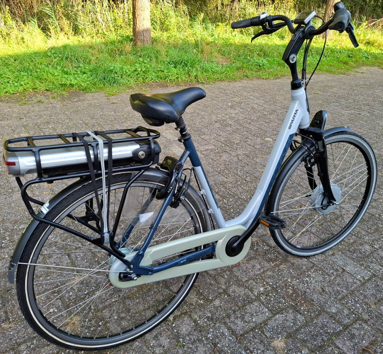Nette elektrische Sparta damesfiets,Slechts 3366 kilometer, Fietsen en Brommers, Ophalen, Sparta, Versnellingen, 53 tot 56 cm