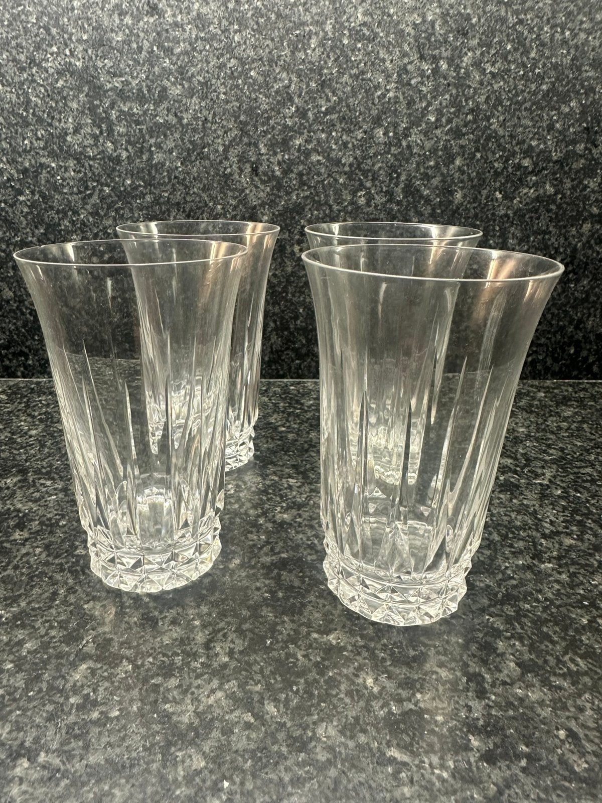 Kristallen glazen 4x, Verzamelen, Glas en Borrelglaasjes, Ophalen, Zo goed als nieuw, Overige typen