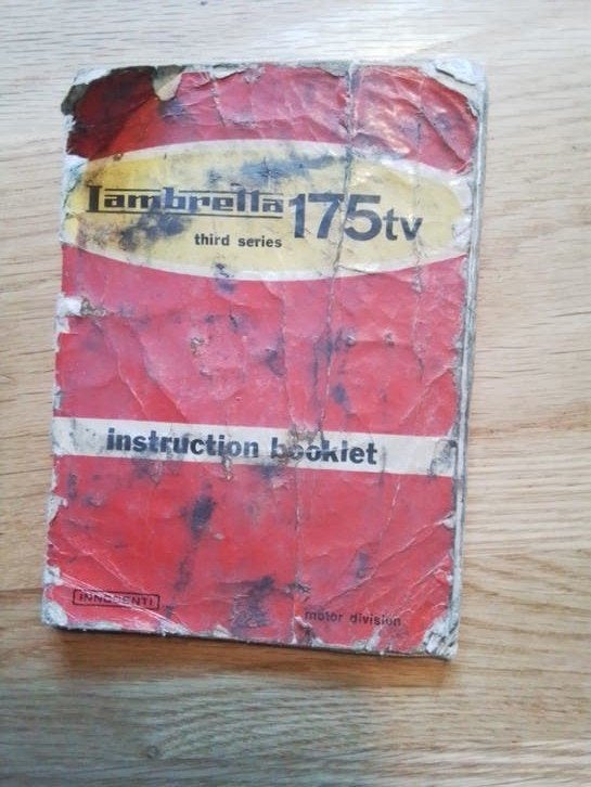 Lambretta 175tv 3e serie ,handleiding, Ophalen of Verzenden, Overige merken