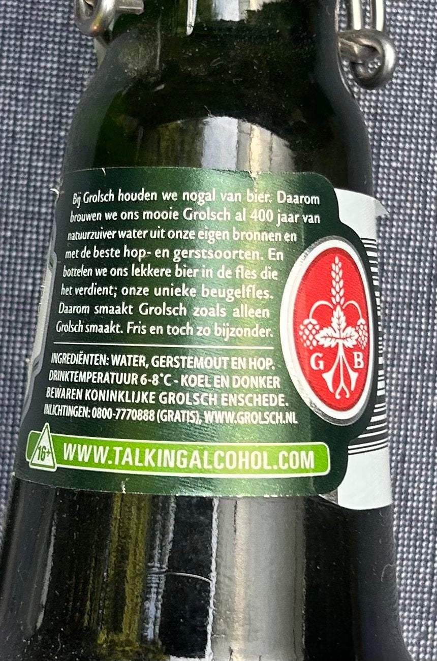 Grolsch Beugelfles 1,5 liter ongeopend, Ophalen of Verzenden, Nieuw, Flesje(s), Grolsch