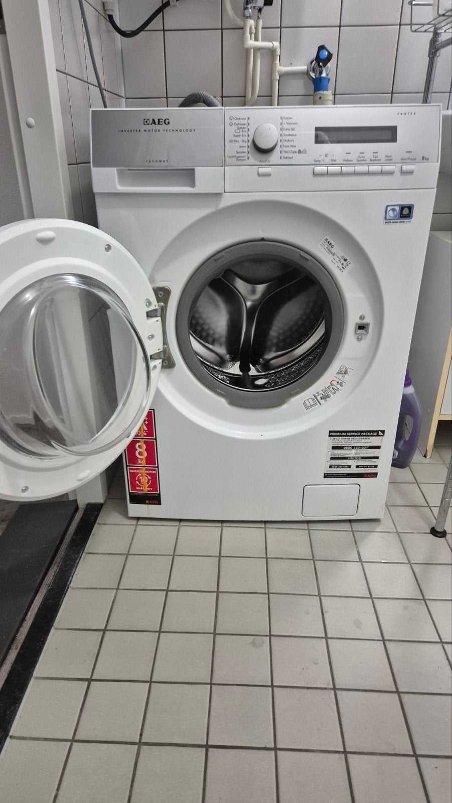 AEG Lavamat ProTex Wasmachine – 8 kg – A+++ (Inverter Motor), Witgoed en Apparatuur, Ophalen, 1200 tot 1600 toeren, 8 tot 10 kg