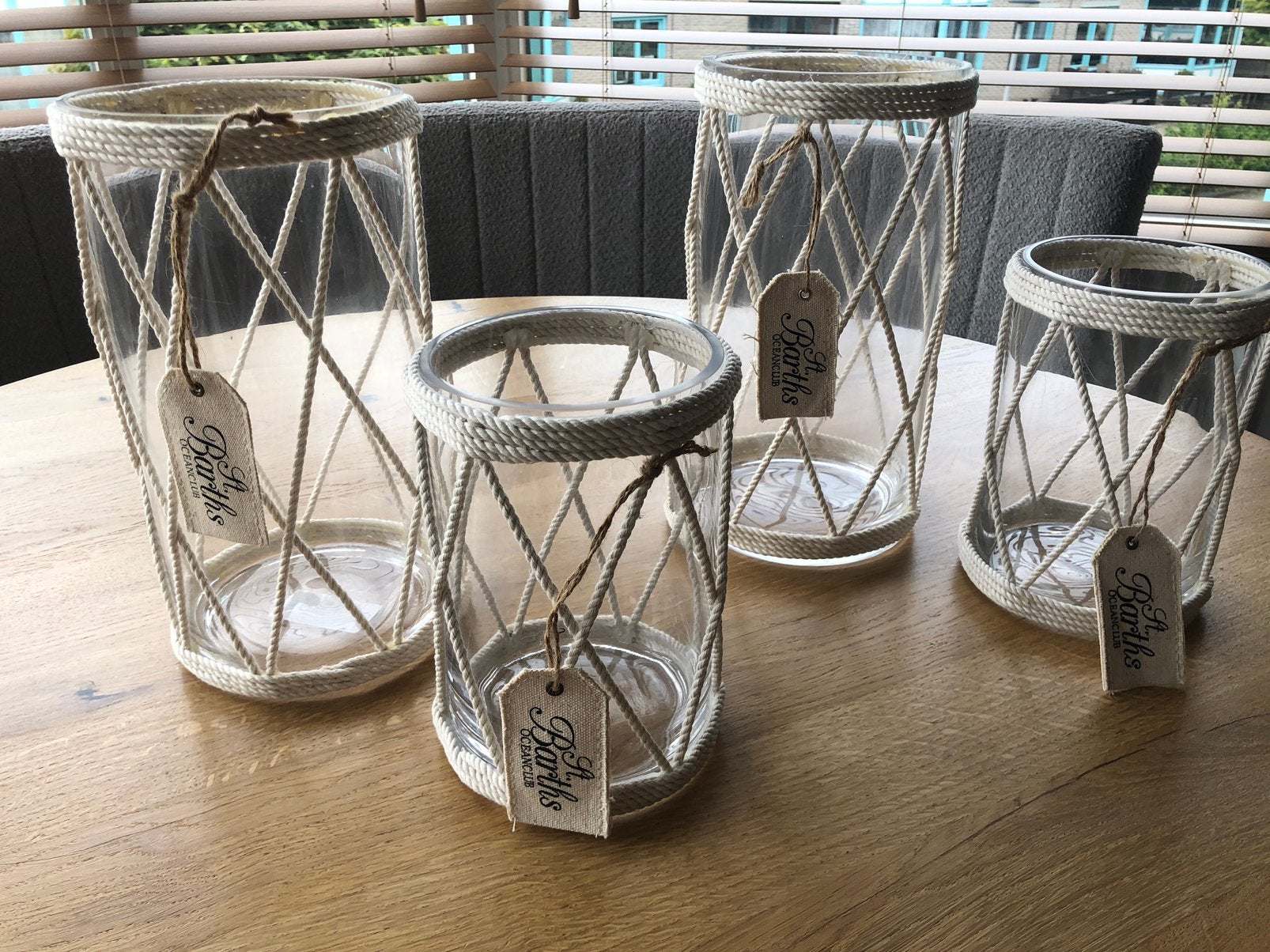 4 Riviera Maison windlichten nieuw!, Ophalen of Verzenden, Nieuw, Overige materialen