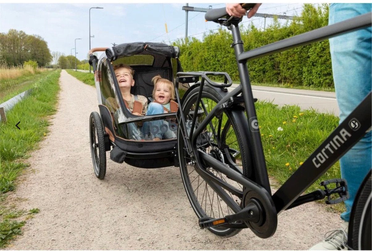 BOBIKE TRAILER 2 IN 1, Ophalen, Gebruikt, Vering, Kinderkar