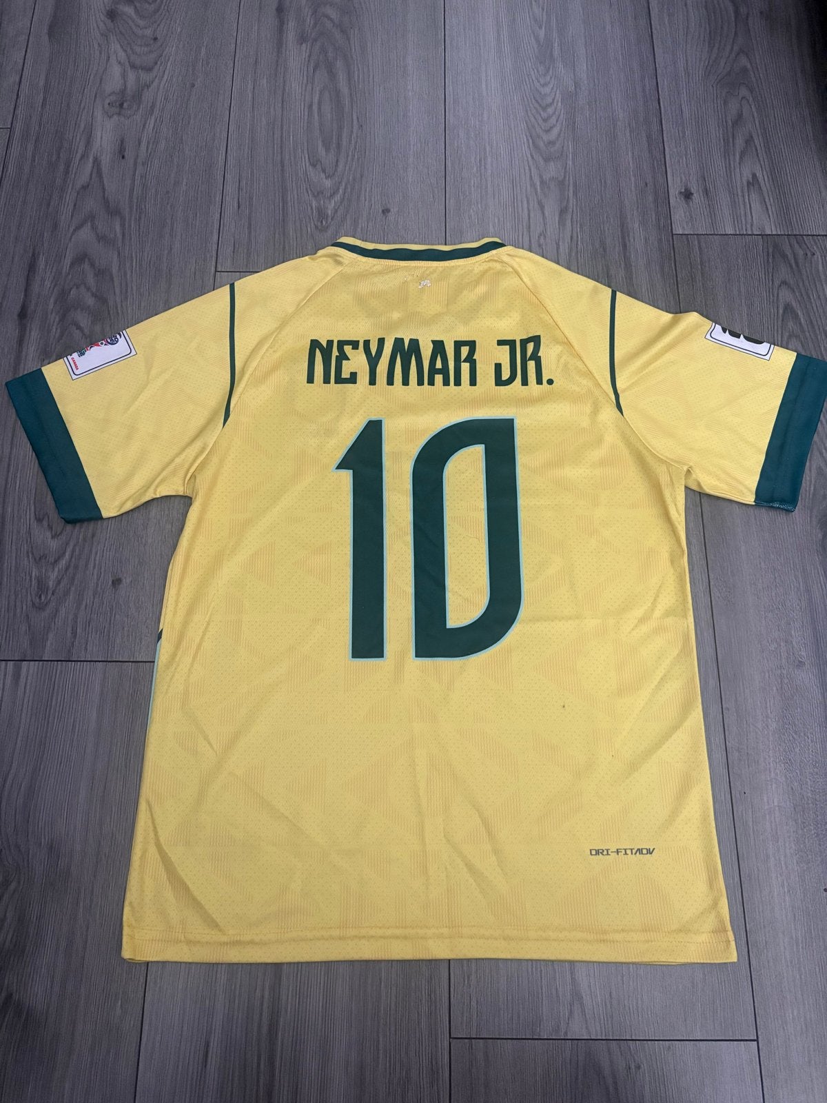 Neymar JR Brazilië Thuisshirt - Maat L, Maat L, Ophalen of Verzenden, Zo goed als nieuw, Shirt