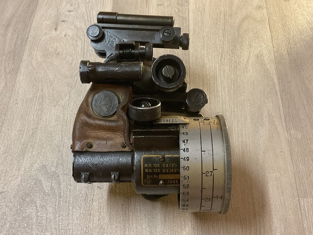 British 3” mortar sight Engels 3 inch mortier geschut kijker, Verzamelen, Ophalen of Verzenden, Landmacht, Engeland