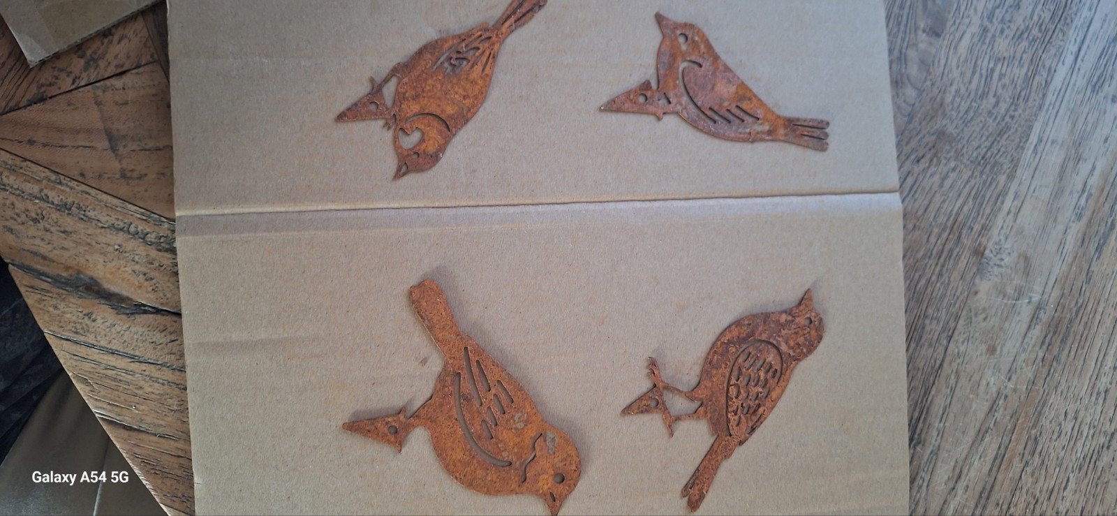 4 metalen vogeltjes, Ophalen of Verzenden