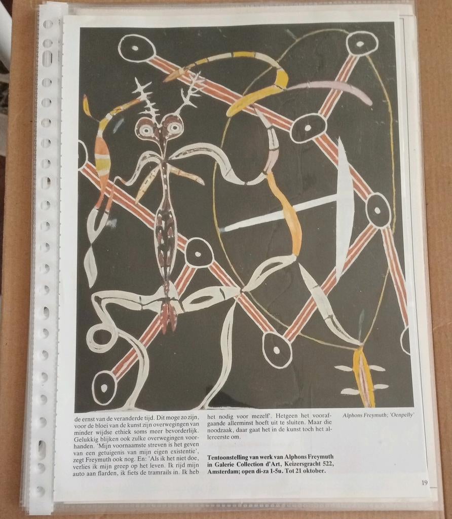 Alphons Freijmuth 14 pagina's artikels, Ophalen of Verzenden