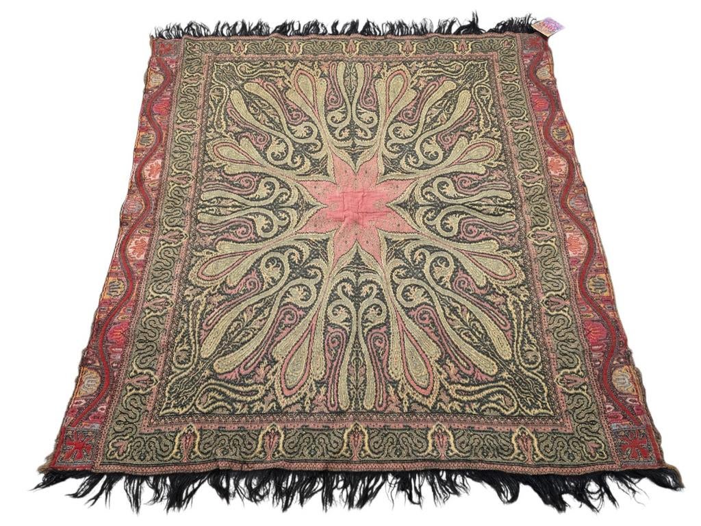 Vintage oosters Paisley wandtapijt Worteldoek Boho 99x105cm, Gebruikt, Hype pop up, Vierkant, Ophalen of Verzenden