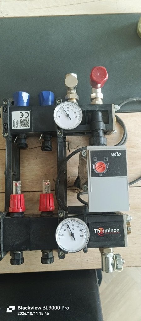 vloerpompverdeler, Installatie