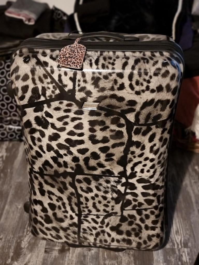 Compleet koffer met beauty case, Sieraden, Tassen en Uiterlijk, Koffers, Ophalen of Verzenden, Zo goed als nieuw, Hard kunststof