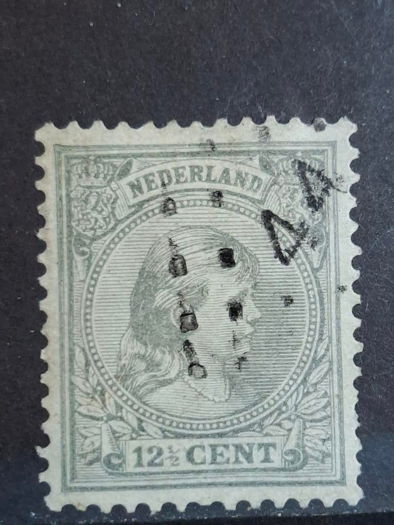 Puntstempel zegel nr 44 s- Gravenhage nvph nr 38, Postzegels en Munten, Postzegels | Nederland, Ophalen of Verzenden