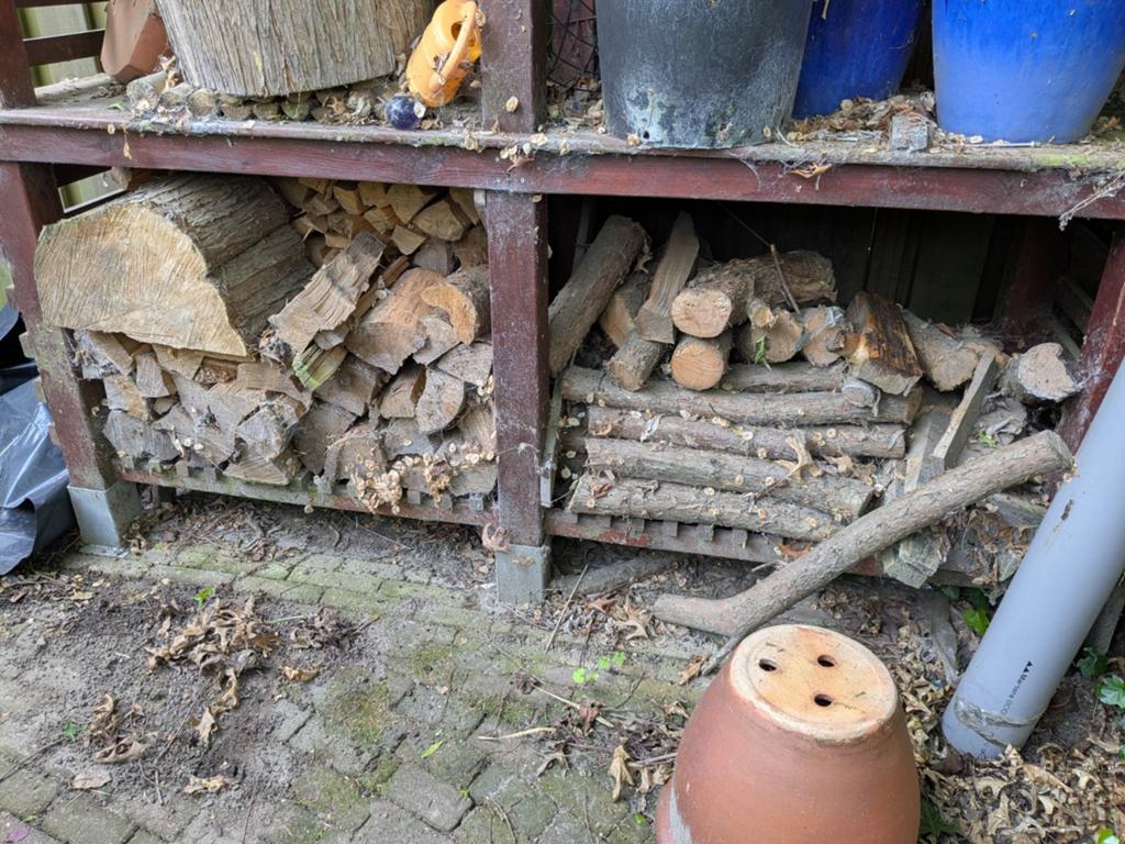 Haardhout, stookhout, Tuin en Terras, Minder dan 3 m³, Ophalen, Overige houtsoorten, Blokken
