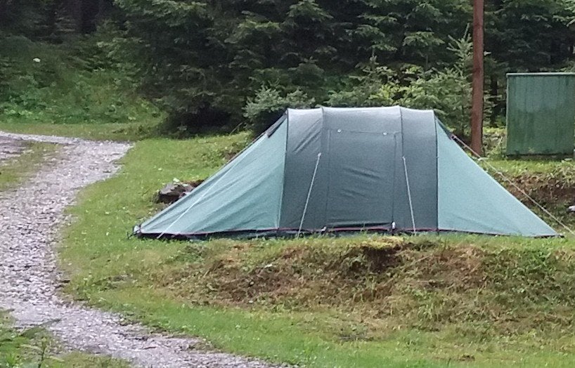 Katoenen vis-a-vis tent, groen, Ophalen