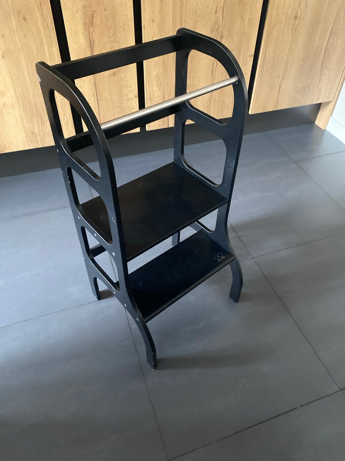 Ette Tete Leertoren - Zwart, Kinderen en Baby's, Kinderstoelen, Gebruikt, Overige typen, Ophalen of Verzenden