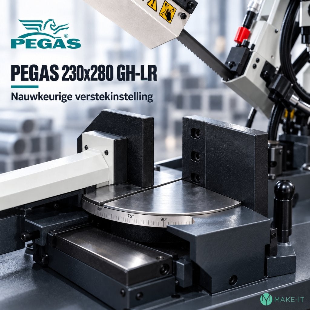 Bandzaagmachine Pegas-Gonda 230x280mm Verstek VOORRAAD!, Nieuw, Pegas-Gonda, Ophalen of Verzenden, 30 tot 70 mm