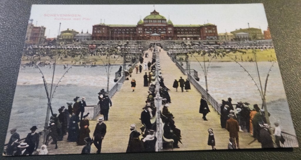 Scheveningen - Kurhaus met Pier - KDh02, Verzamelen, Ophalen of Verzenden, Voor 1920, Gelopen, Zuid-Holland