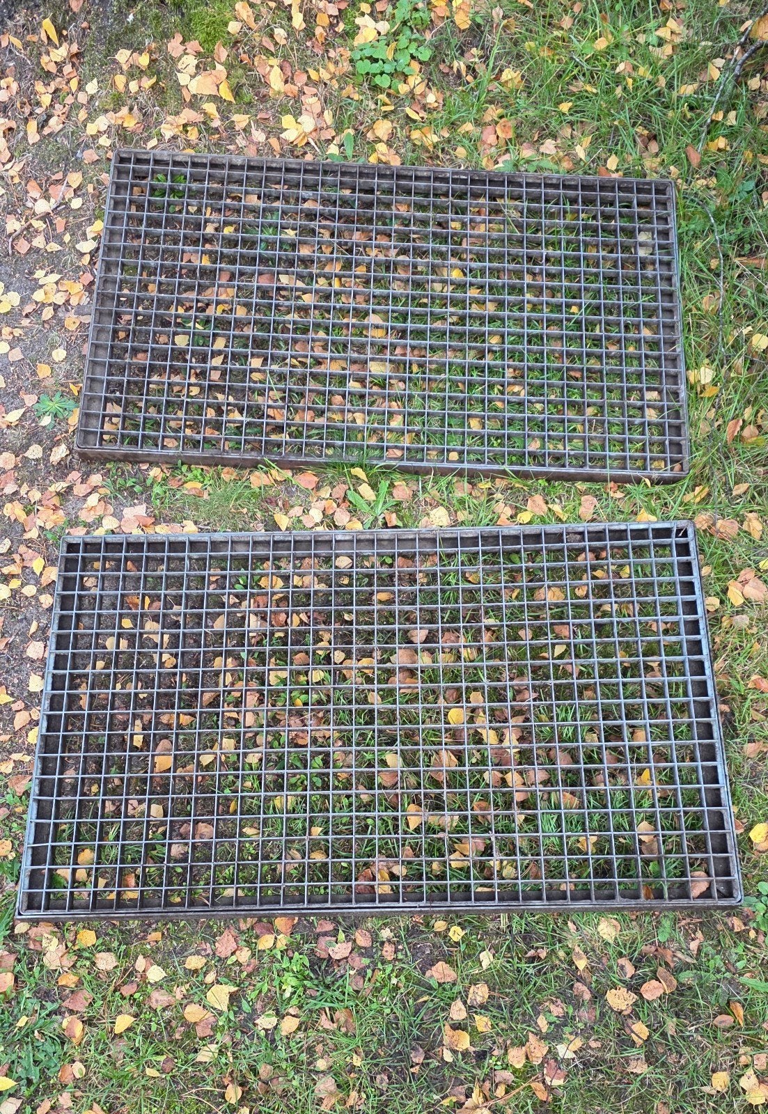 Gegalvaniseerde roosters ±60x50cm prijs is voor beide, Ophalen, Gebruikt, Overige materialen, Buiten