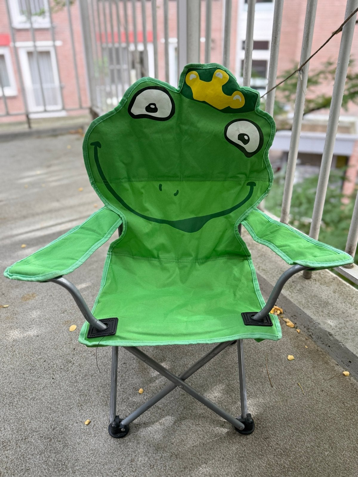 Leuke kinder campingstoel - Kikker design, Caravans en Kamperen, Ophalen, Gebruikt, Campingstoel